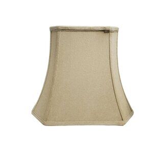 vintage Royal Designs Rectangle Bell w Cut Corners Designer Lamp Shade, Antique